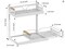 Adjustable Height 2-Tier Pull Out Cabinet Organizer with Sliding Drawer,Under Sink Storage for Kitchen Bathroom Cabinet,White